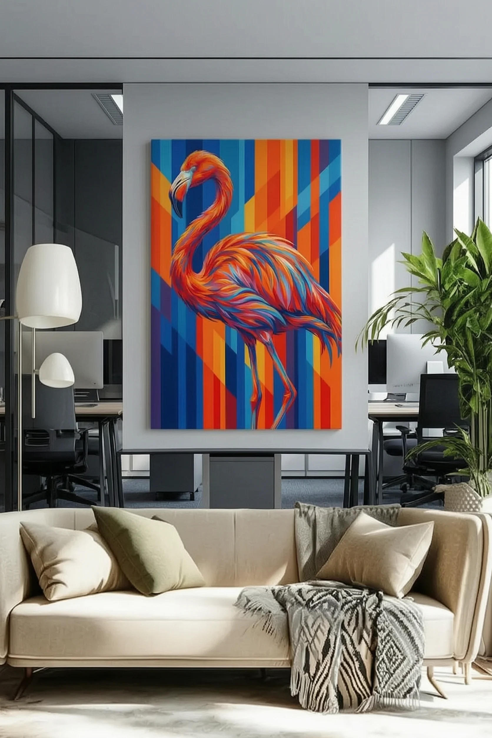 Flamingo Bird Canvas Artwork