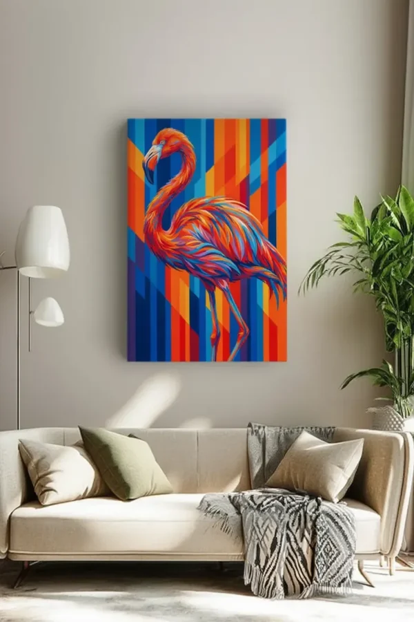 Modern Flamingo Wall Art
