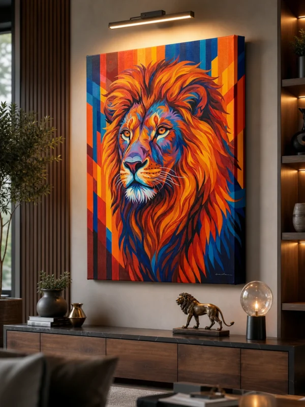 HD Lion Canvas Artwork