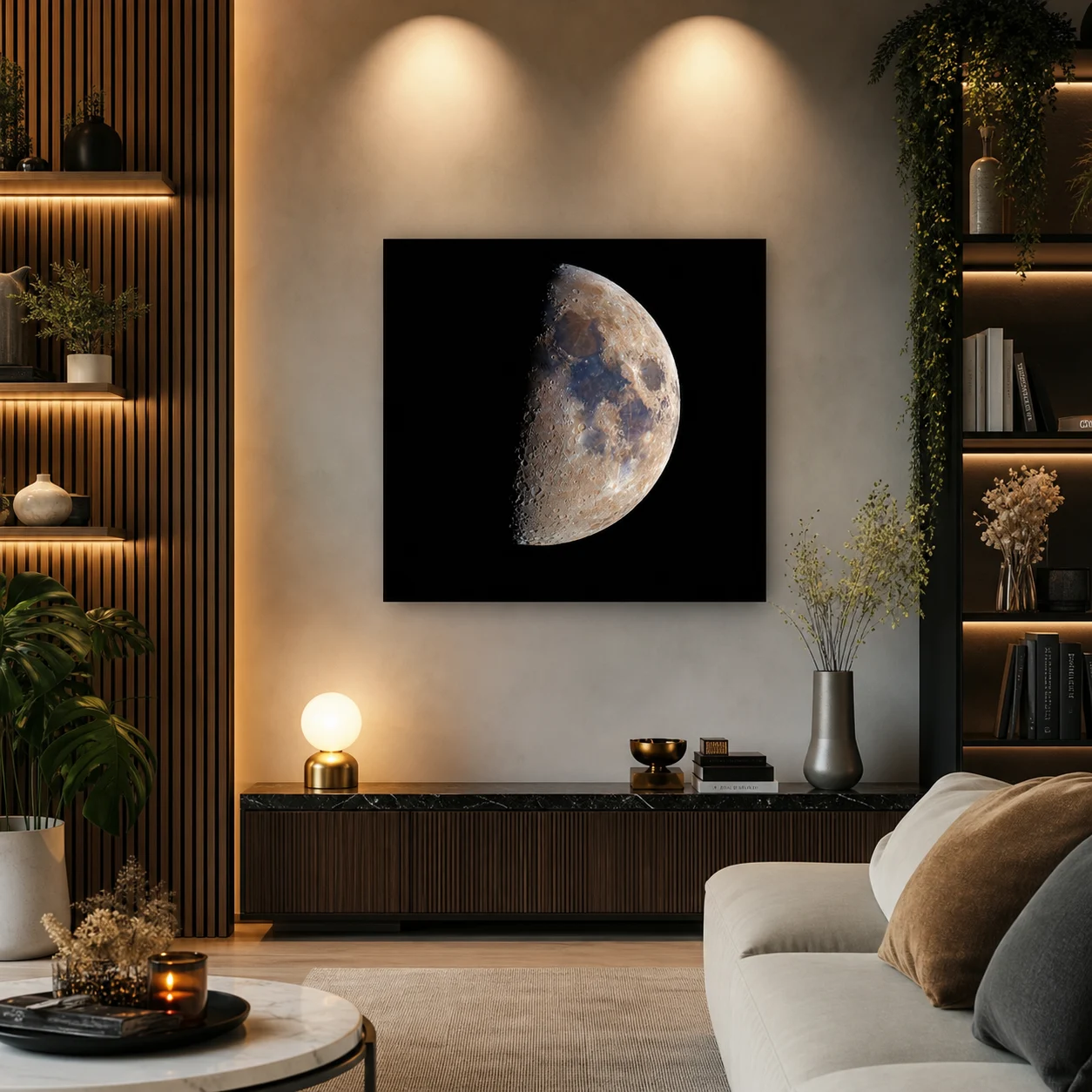 Moon Metal Print Wall Art