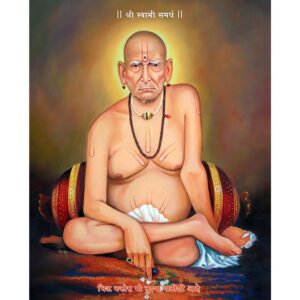 Swami Samarth Metal Wall Art – Devotional HD Metal Print for Home Décor