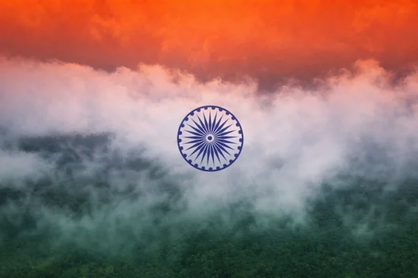 HD India Flag Metal Print