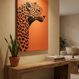 Leopard Canvas Painting Handmade
